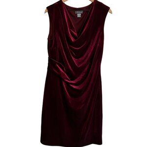 NWT JESSICA HOWARD Velvet Prom Cocktail & Party Dress Size 14W Wine